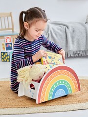 JoJo Maman Bébé Rainbow Pull-Along Storage Caddy - Image 1 of 4