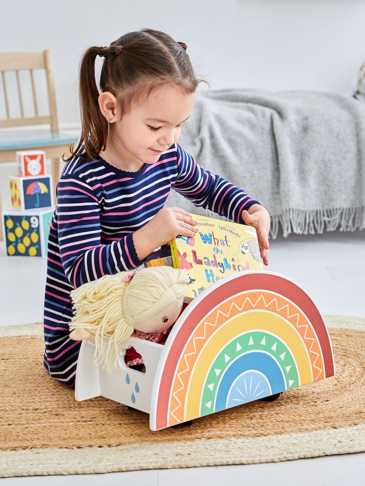 JoJo Maman Bébé Rainbow Pull-Along Storage Caddy - Image 1 of 4