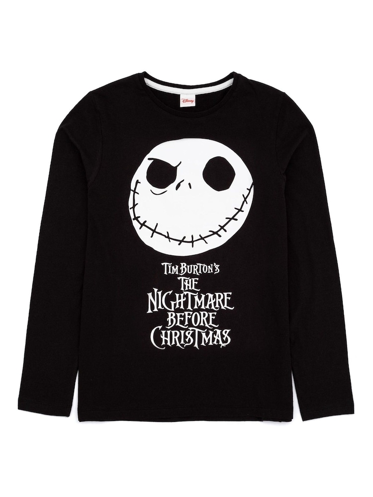 Vanilla Underground Black Nightmare Before Womans Disney The Nightmare Before Christmas Multicoloured Long Sleeve Long Leg 100% Cotton Pyjamas Set - Image 2 of 5