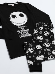 Vanilla Underground Black Nightmare Before Womans Disney The Nightmare Before Christmas Multicoloured Long Sleeve Long Leg 100% Cotton Pyjamas Set - Image 4 of 5