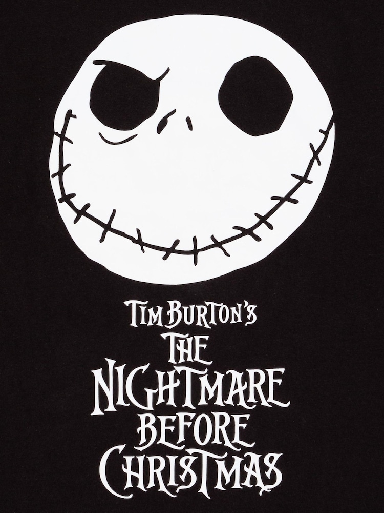 Vanilla Underground Black Nightmare Before Womans Disney The Nightmare Before Christmas Multicoloured Long Sleeve Long Leg 100% Cotton Pyjamas Set - Image 5 of 5