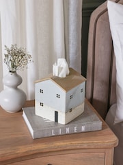 Natural Ceramic House Tissue Box - Image 1 of 5