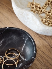 Set of 2 Marble Effect Trinket Dishes - صورة 2 من 5