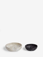 Set of 2 Marble Effect Trinket Dishes - صورة 4 من 5