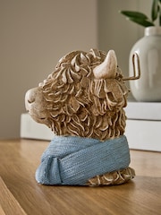 Natural Hamish the Highland Cow Glasses Ornament - Image 1 of 6