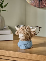 Natural Hamish the Highland Cow Glasses Ornament - Image 2 of 6