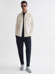 Blanco - Sobrecamisa de pana con dos bolsillos Cialini de Reiss - Imagen 3 de 4