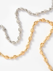 Mint Velvet Gold Beaded Necklace - Image 2 of 3