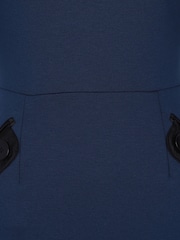 HotSquash Blue Contrast Collar Short Sleeved Dress - Image 4 of 4