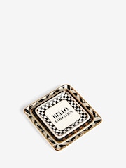 Set of 3 Monochrome Slogan Trinket Dishes - Image 4 of 5