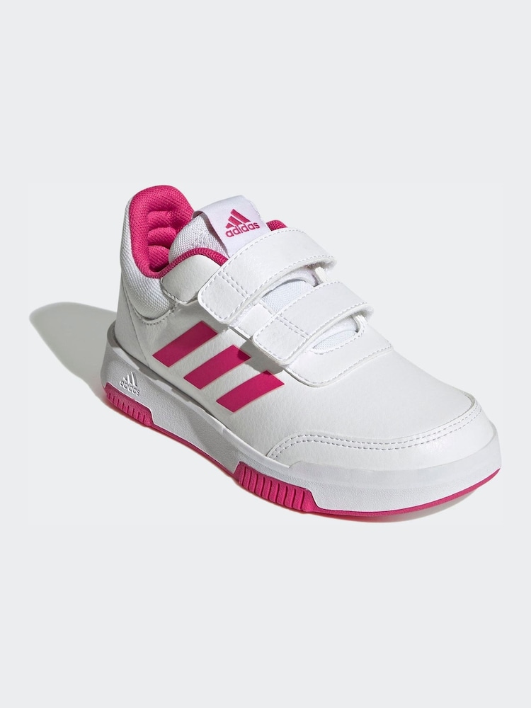 adidas White Tensaur Hook And Loop Shoes - Image 1 of 9