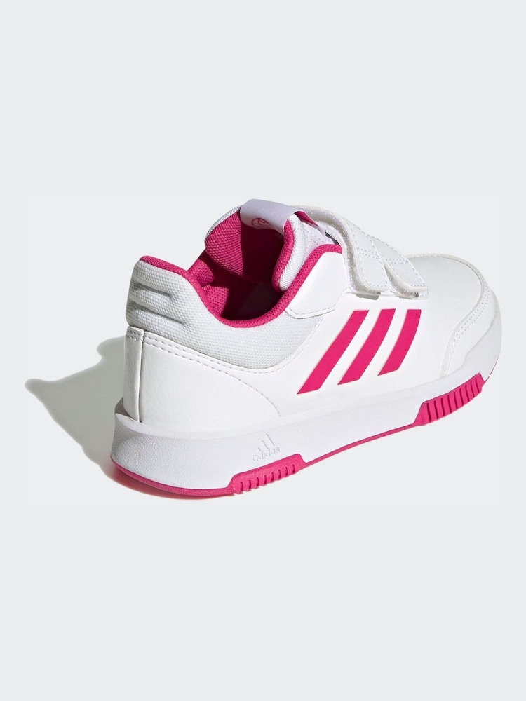 adidas White Tensaur Hook And Loop Shoes - Image 2 of 9