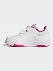 adidas White Tensaur Hook And Loop Shoes - Image 5 of 9