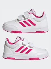 adidas White Tensaur Hook And Loop Shoes - Image 6 of 9