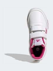 adidas White Tensaur Hook And Loop Shoes - Image 7 of 9