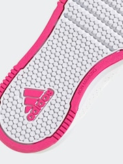 adidas White Tensaur Hook And Loop Shoes - Image 9 of 9