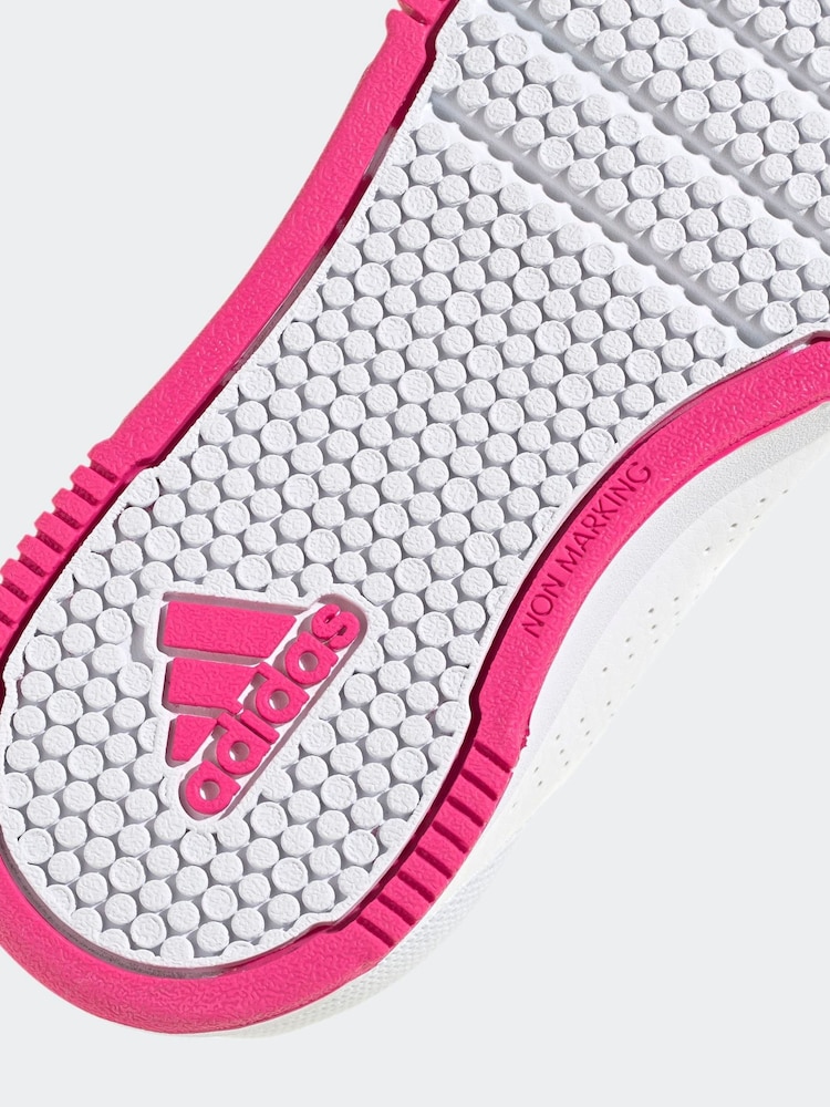 adidas White Tensaur Hook And Loop Shoes - Image 9 of 9