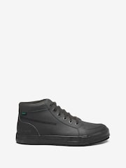 Kickers Black Tovni Hi Leather Shoes - Image 1 of 6