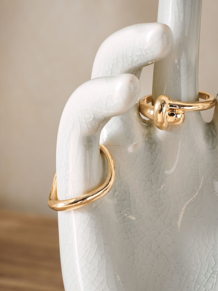 Cream Ceramic Hand Ring and Jewellery Holder - Image 2 of 4