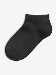 Black 5 Pack Cotton Rich Trainer Socks - Image 3 of 5