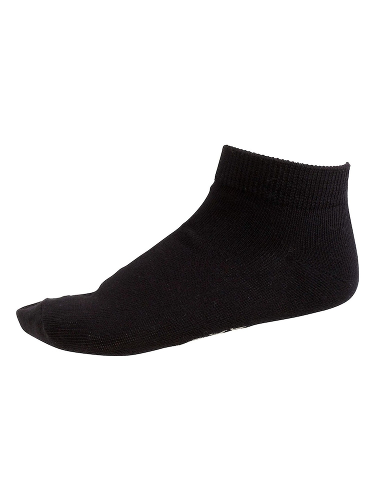 Black 5 Pack Cotton Rich Trainer Socks - Image 4 of 5