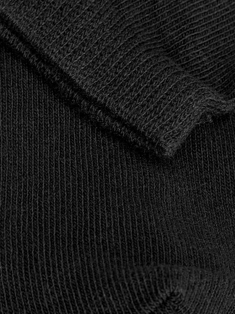 Black 5 Pack Cotton Rich Trainer Socks - Image 5 of 5
