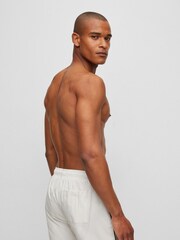 BOSS Grey Iconic Swim Shorts - Image 2 of 4