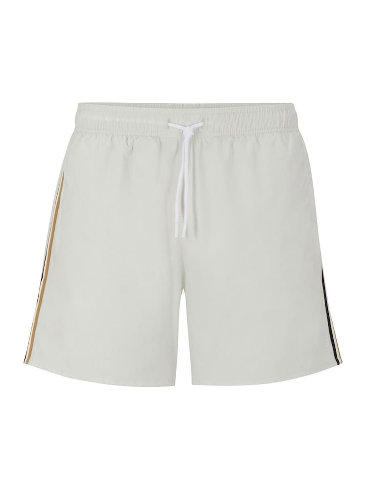 BOSS Grey Iconic Swim Shorts - Image 4 of 4
