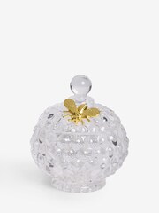 Clear Bee Embellished Glass Trinket Dish - Image 4 of 4