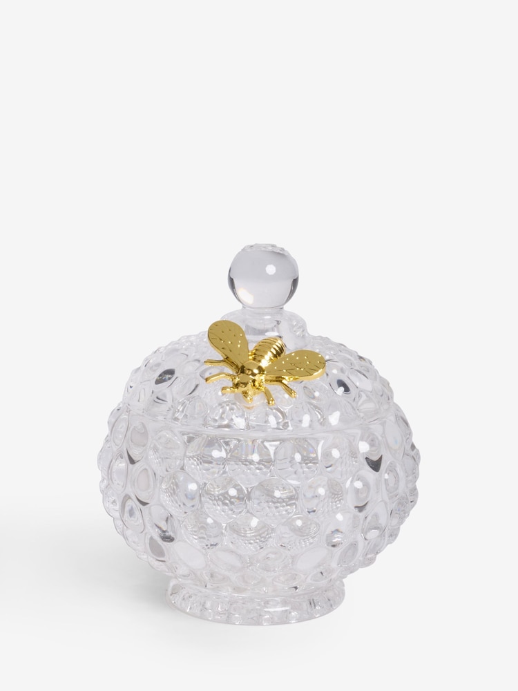 Clear Bee Embellished Glass Trinket Dish - Image 4 of 4