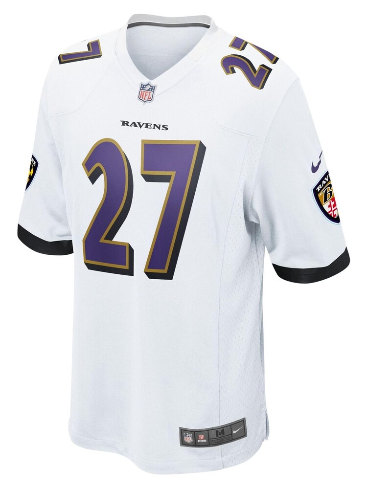 Nike White NFL Baltimore Ravens Game Road Jersey - J.K. Dobbins - Image 2 of 3