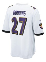 Nike White NFL Baltimore Ravens Game Road Jersey - J.K. Dobbins - Image 3 of 3