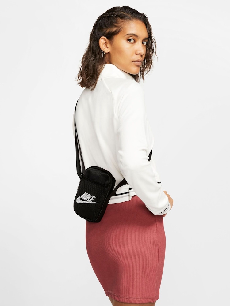 Nike Black Small Heritage Crossbody Bag (1L) - Image 1 of 7