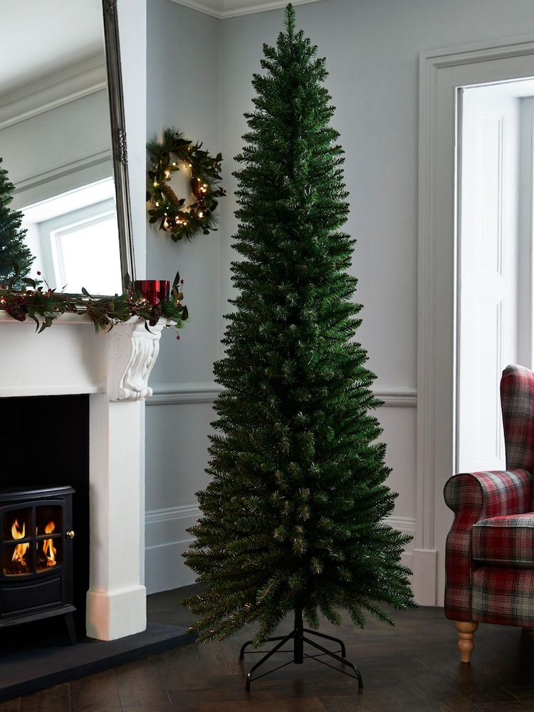 Green Forest Pine Christmas 7ft slim Trees - Image 1 of 6