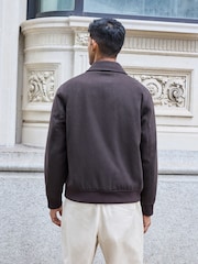 Brown Zip Through Padded Jacket with Wool - Image 2 of 8