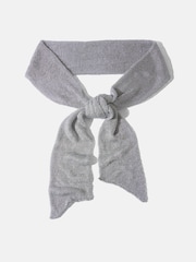 Mint Velvet Silver Metallic Skinny Knit Scarf - Image 1 of 3