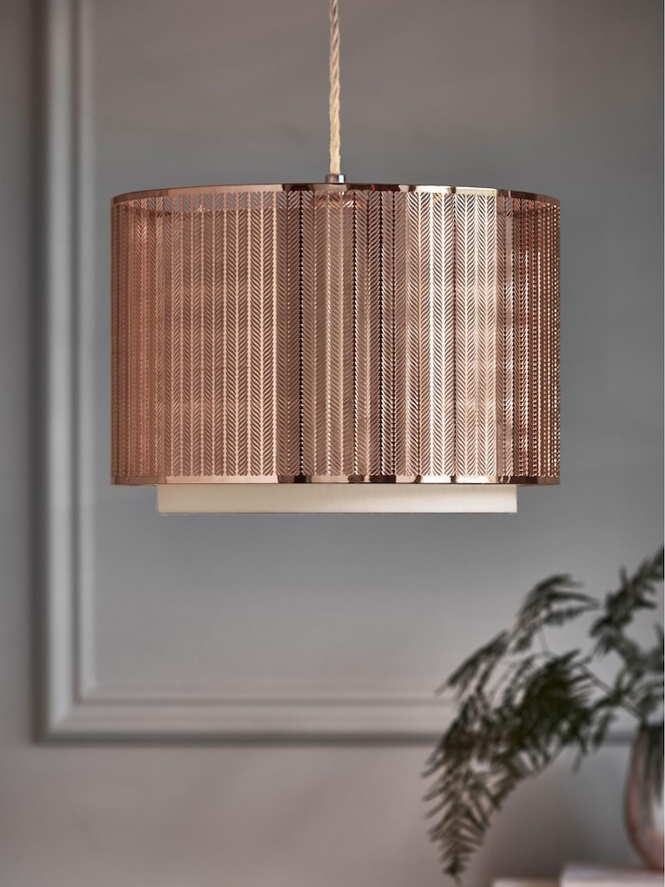 Rose Gold Jada Easy Fit Lamp Shade - Image 1 of 7