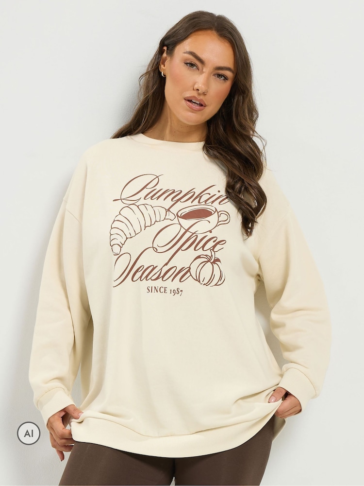 Yours Curve свитшот "Pumpkin Spice Season" - Изображение 1 6