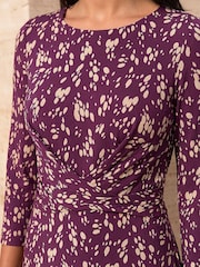 Roman Red Petite Twist Front Dress - Image 4 of 4