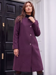 אדום - Roman Premium Scarf Coat - תמונה 1 מתוך 4