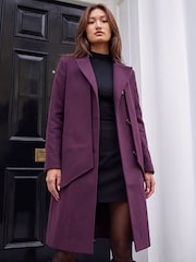 אדום - Roman Premium Scarf Coat - תמונה 2 מתוך 4