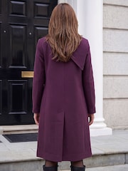 אדום - Roman Premium Scarf Coat - תמונה 4 מתוך 4