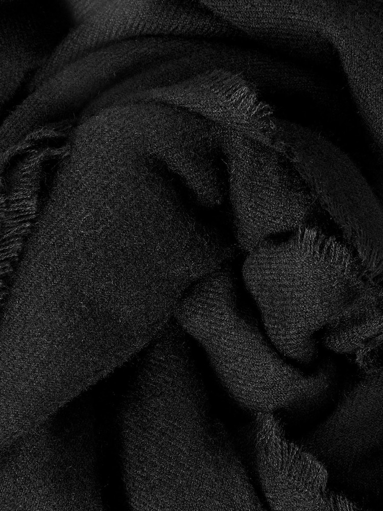 Accessorize Black Supersoft Grace Blanket Scarf - Image 2 of 4