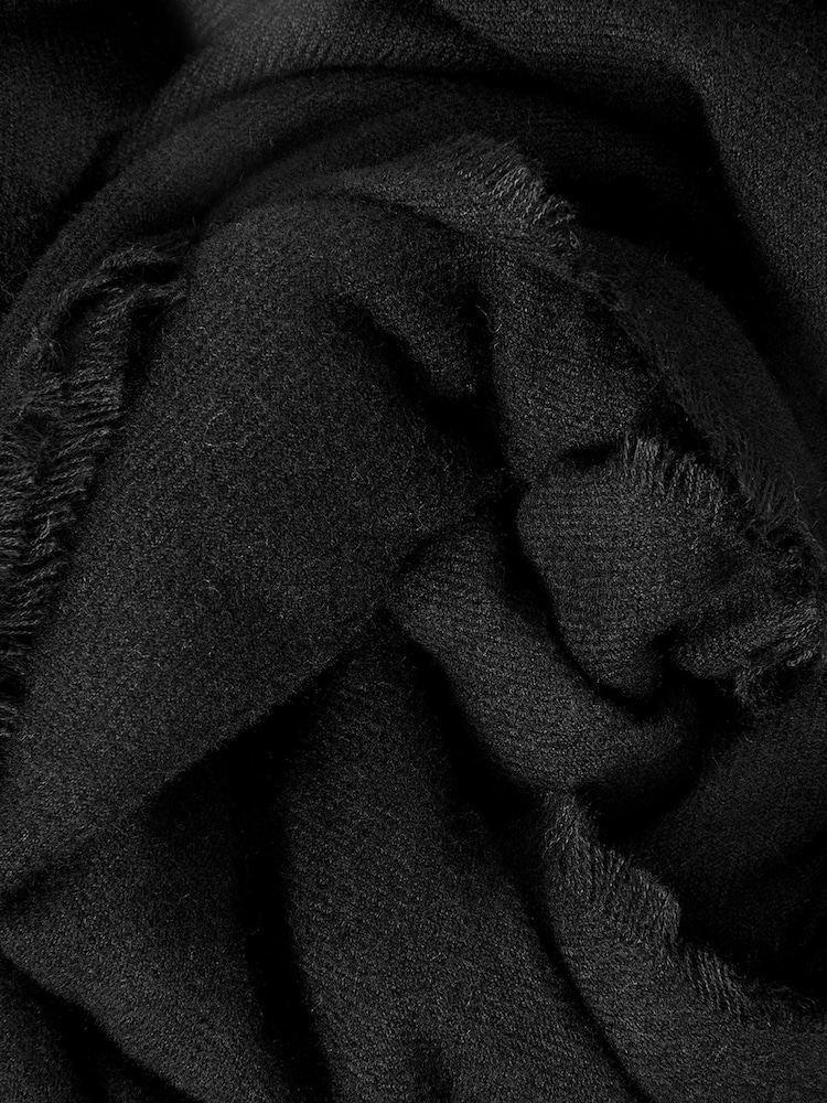 Accessorize Black Supersoft Grace Blanket Scarf - Image 4 of 4