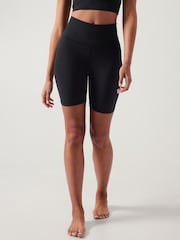 Athleta Black Elation Ultra High Waisted 7" Shorts - Image 1 of 5