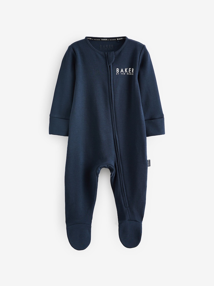 Baker by Ted Baker 100% Cotton Sleepsuit 3 Pack - Image 2 of 6