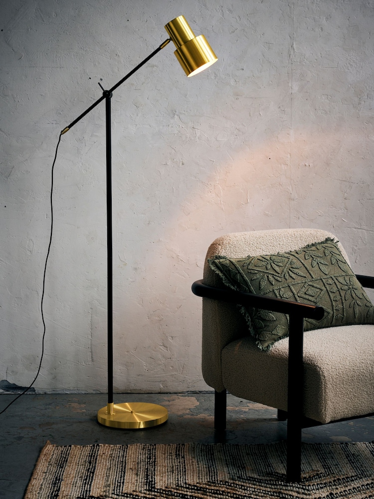 French Connection Black Sunaulo Floor Lamp - Image 1 of 3