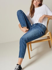 Dark Blue Mom Jeans - Image 2 of 6
