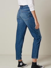 Dark Blue Mom Jeans - Image 4 of 6