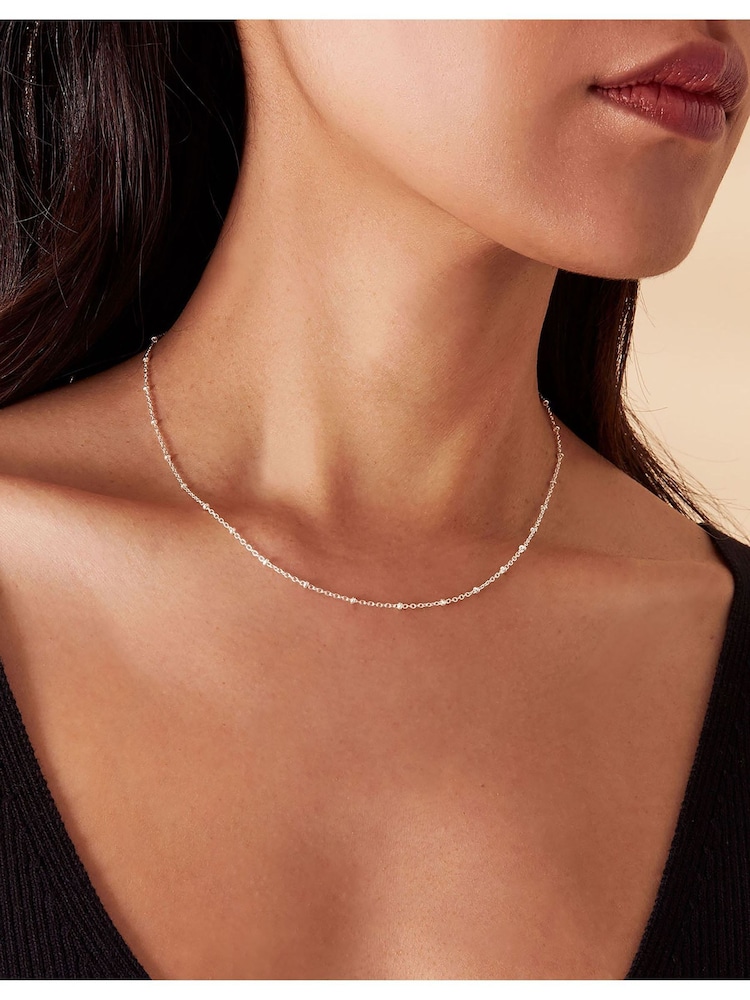 Accessorize Silver Tone Sterling Bobble Necklace - Image 1 of 3
